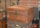 Compartmented leather trunk